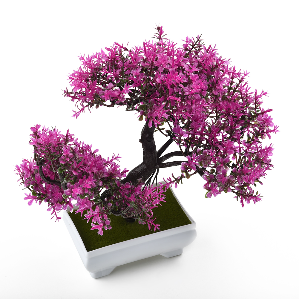 Bonsai Gardenia - Artificial Plants Potted Bonsai Green Small