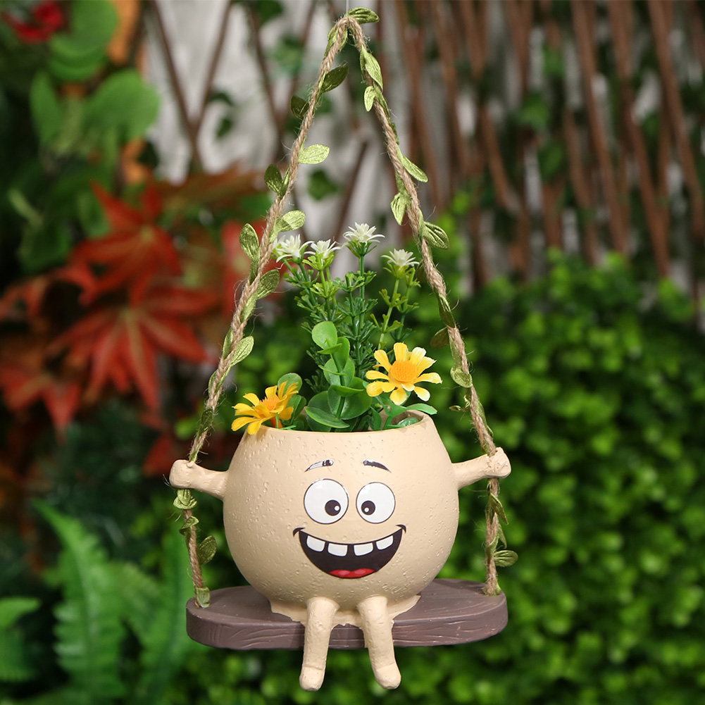Chair/Swing Smile Face Planter - Japanese Garden Bonsai ulasan dan harga