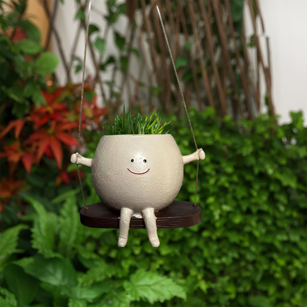 Chair/Swing Smile Face Planter - Japanese Garden Bonsai ulasan dan harga