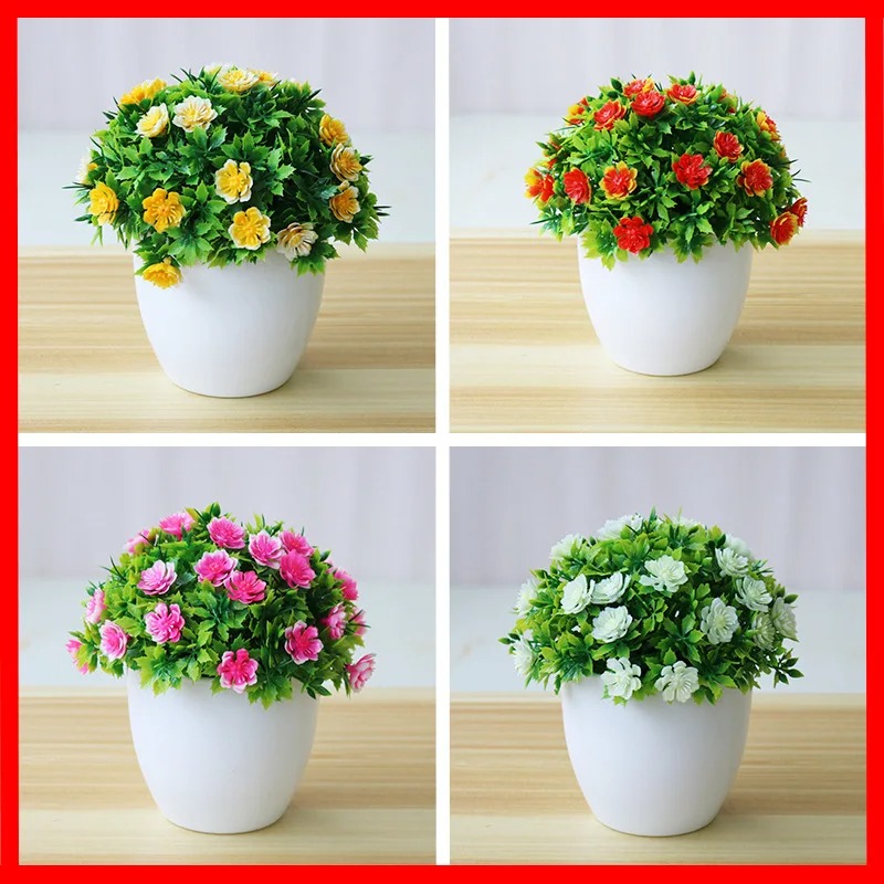 1pc Artificial Plants Bonsai S - Bonsai Gardenia ulasan dan harga
