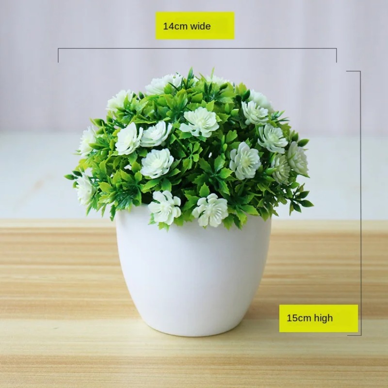 1pc Artificial Plants Bonsai S - Bonsai Gardenia ulasan dan harga