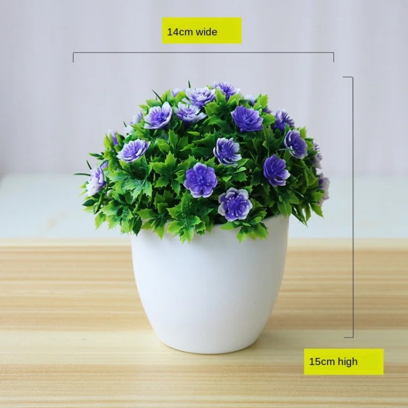 1pc Artificial Plants Bonsai S - Bonsai Gardenia ulasan dan harga