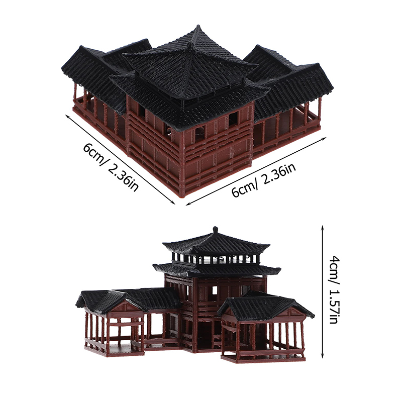 Ancient Building Model Miniatu - Japanese Garden Bonsai ulasan dan harga