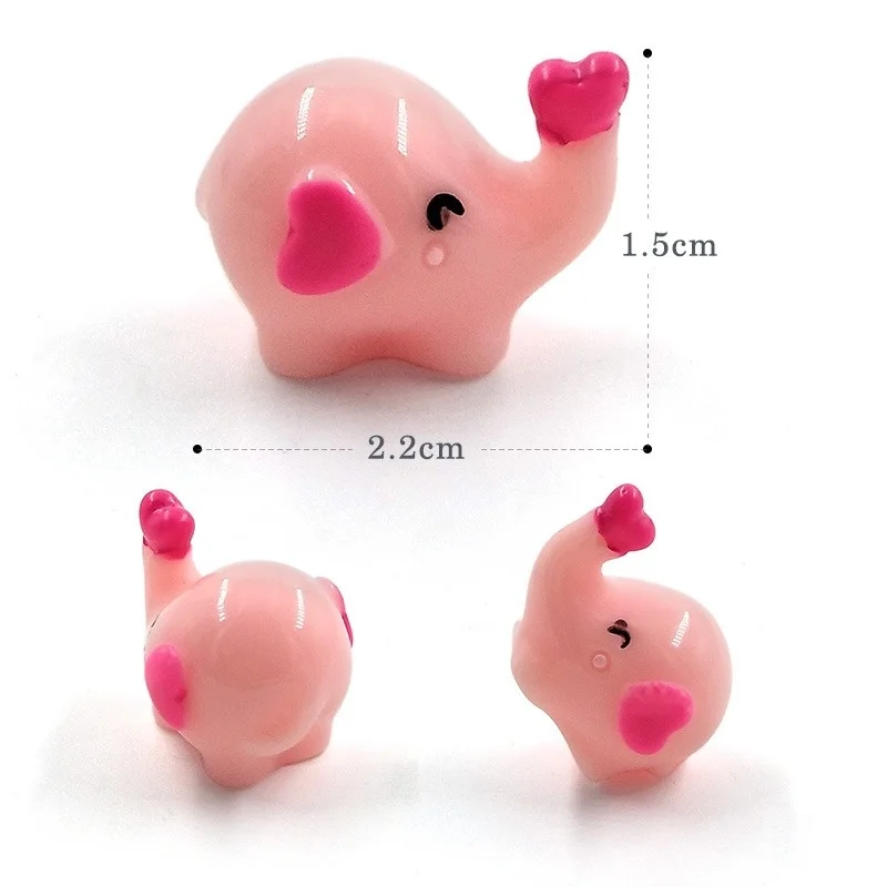 4Pcs Mini Cute Elephant Figuri - Bonsai Gardenia ulasan dan harga