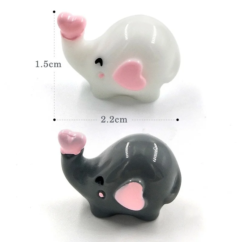 4Pcs Mini Cute Elephant Figuri - Bonsai Gardenia ulasan dan harga