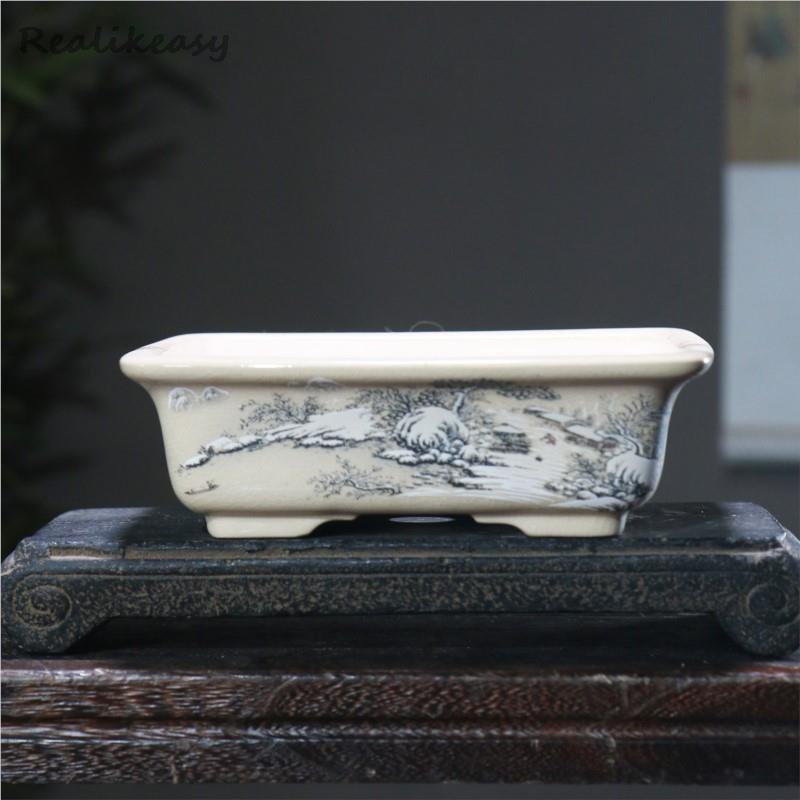 6Size Purple Sand Flower Pot C - Japanese Garden Bonsai ulasan dan harga