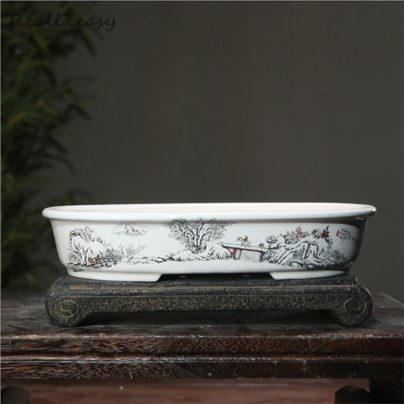 6Size Purple Sand Flower Pot C - Japanese Garden Bonsai ulasan dan harga