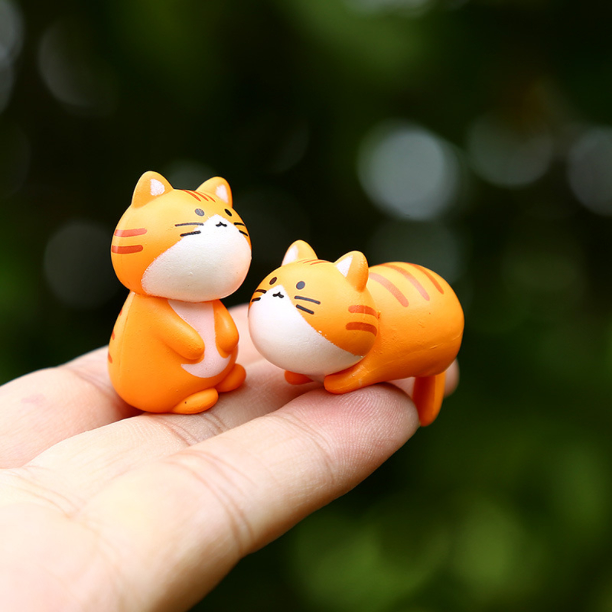 8pc Funny Cute Orange Cat Anim - Bonsai Gardenia ulasan dan harga