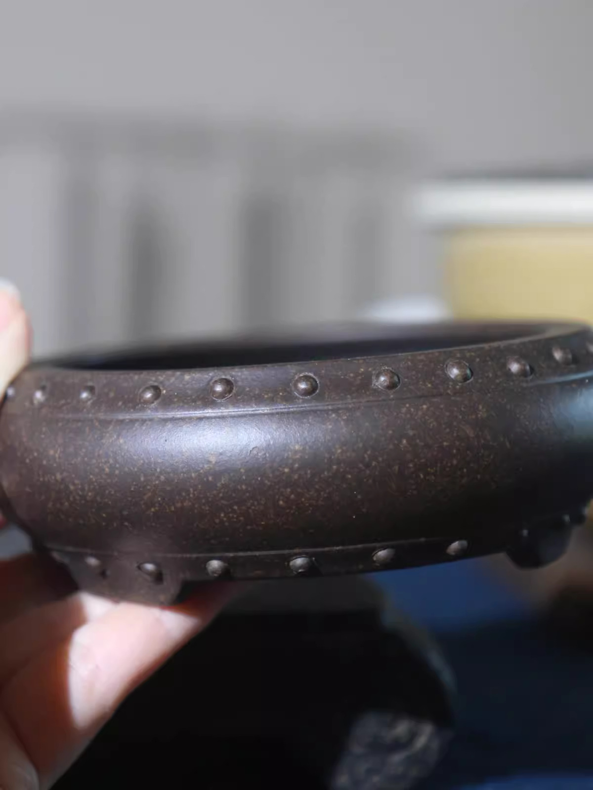 Ceramic Circle Bonsai Pot, Mad - Japanese Garden Bonsai ulasan dan harga