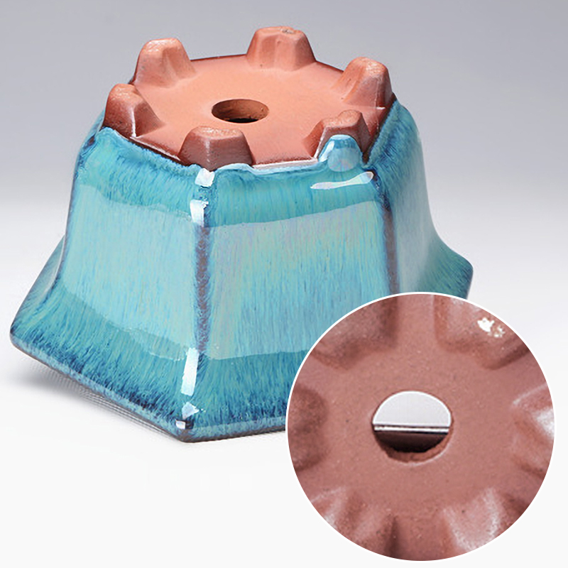 Pottery Flower Pot Bowl Glazed - Japanese Garden Bonsai ulasan dan harga
