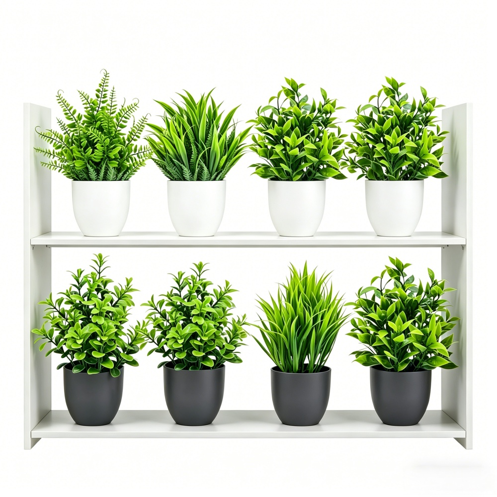 4pcs/set Mini Artificial Plant - Bonsai Gardenia ulasan dan harga