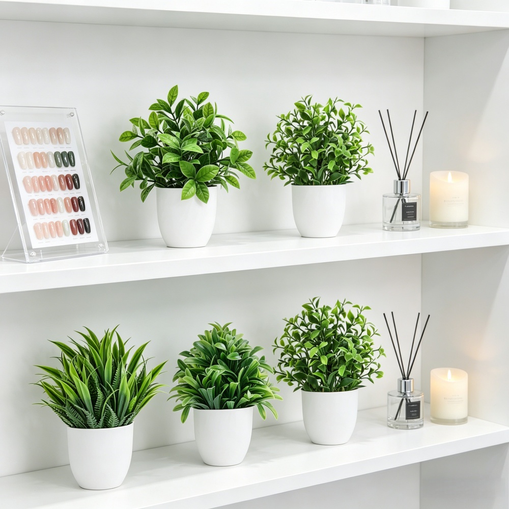 4pcs/set Mini Artificial Plant - Bonsai Gardenia ulasan dan harga