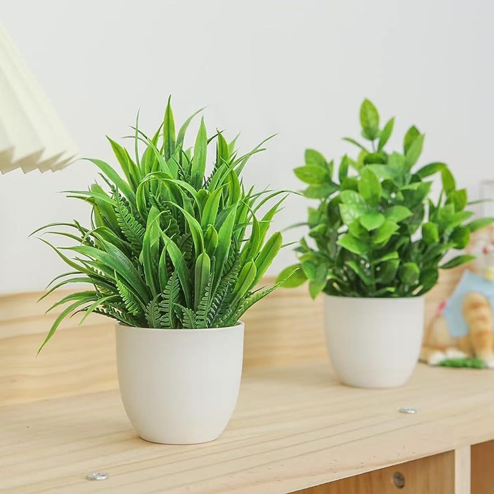 4pcs/set Mini Artificial Plant - Bonsai Gardenia ulasan dan harga