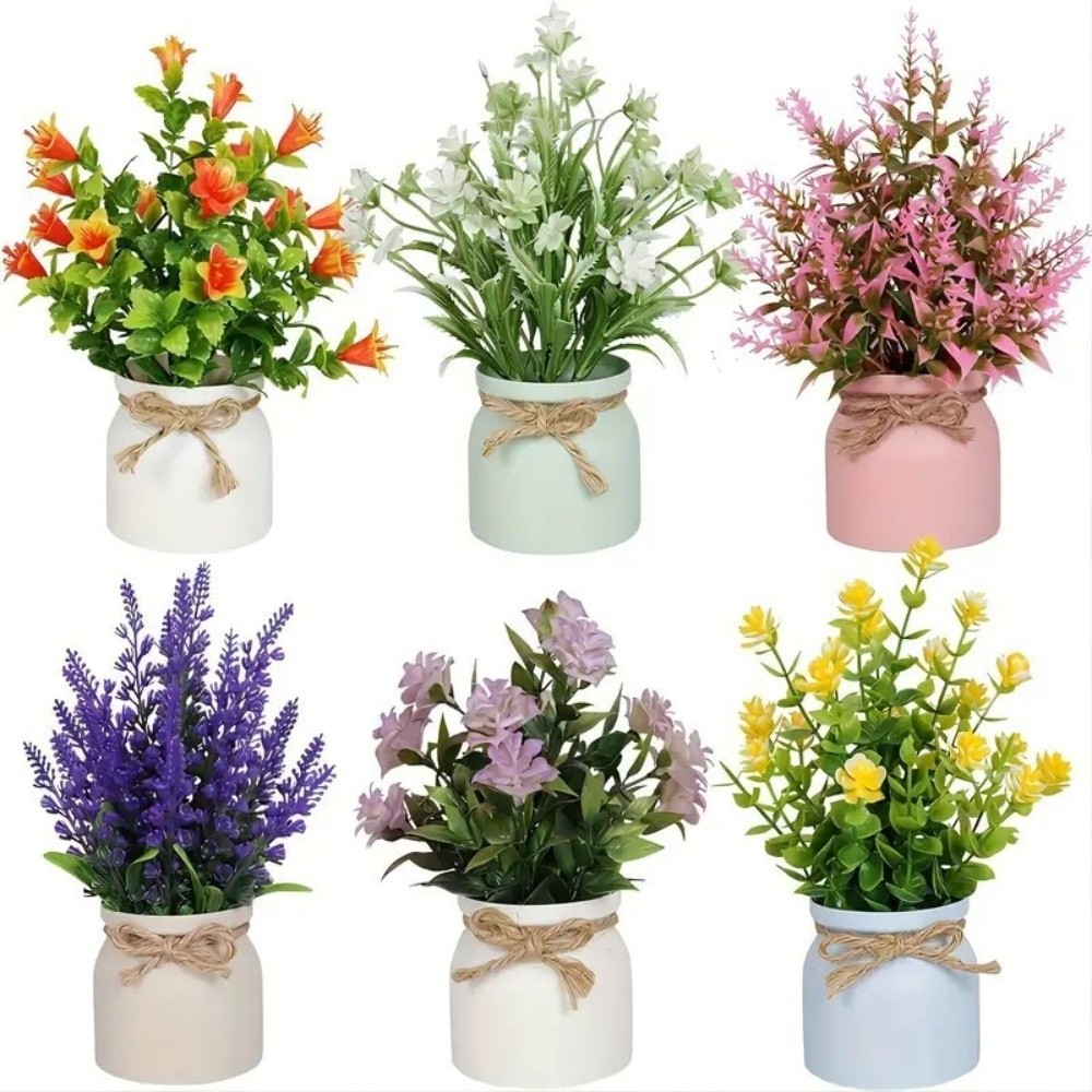 New Fake Potted Flowers Evergr - Bonsai Gardenia ulasan dan harga