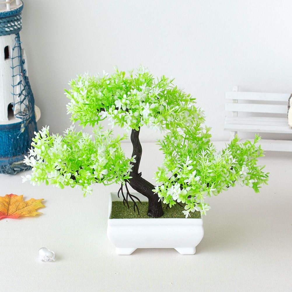Artificial Plants Potted Bonsa - Bonsai Gardenia ulasan dan harga