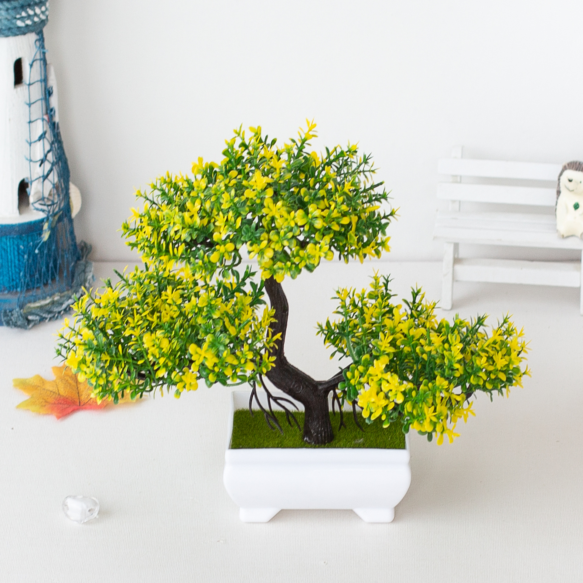 Artificial Plants Potted Bonsa - Bonsai Gardenia ulasan dan harga