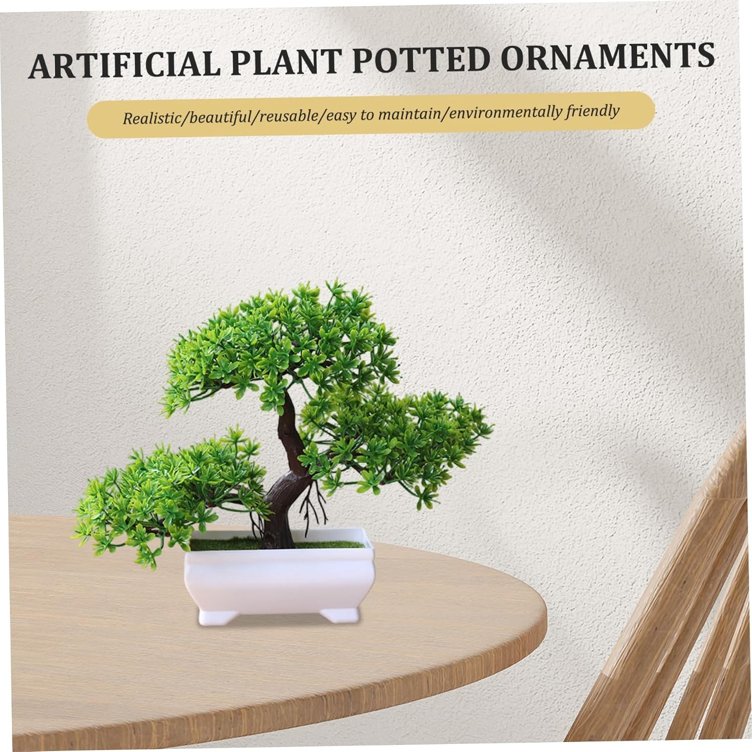 1/2Pcs Artificial Bonsai Tree  - Bonsai Gardenia ulasan dan harga